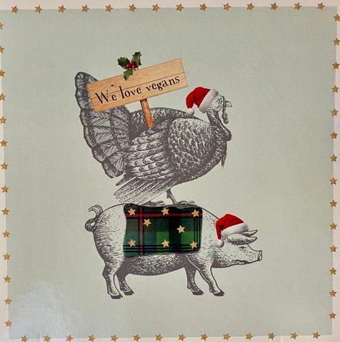 Christmas Cards - We Love Vegans